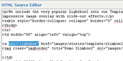 Slimbox HTML Source